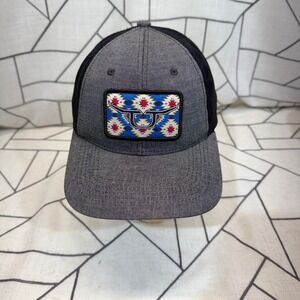 RopeSmart Trucker Hat OSFM Grey‎ Black Southwestern Patch Snapback RS Gear